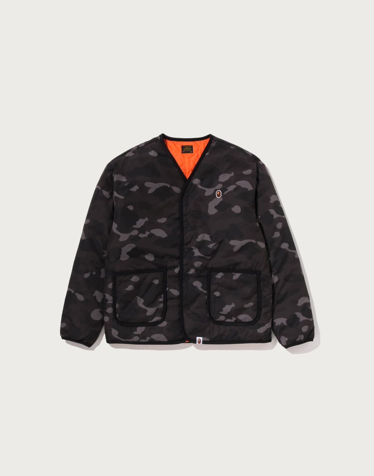 COLOR CAMO STA QUILTING REVERSIBLE LIGHT DOWN JACKET MENS