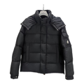 Moncler Maya Matte Hooded Puffer – Black | Iconic Silhouette