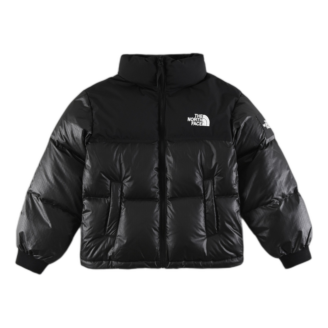 The North Face Nuptse Cropped Puffer Jacket – Black | 700-Fill