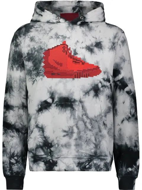 Mostly Heard Rarely Seen 8-Bit sneaker tie-dye hoodie