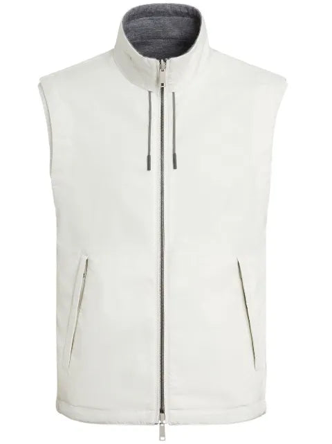 Zegna reversible zip-up vest