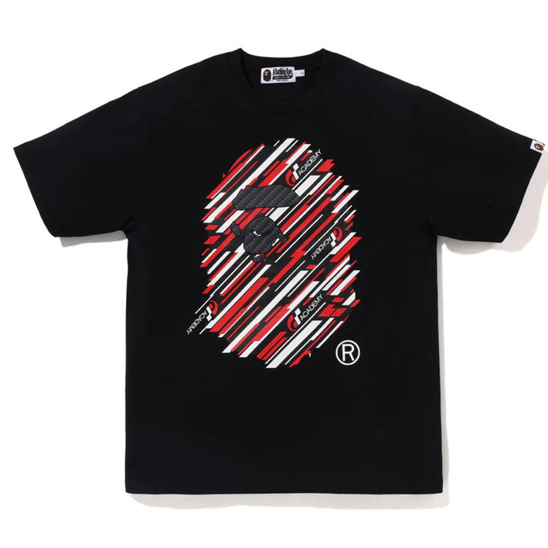 BAPE x Gran Turismo Stripe Ape Head Men's T-Shirt - White