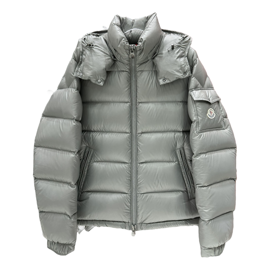 Moncler Maya Hooded Puffer – Gray | Premium Down