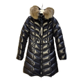 Moncler Fulmarus Chevron-Quilted Hooded Puffer – Black | Geometric Quilt