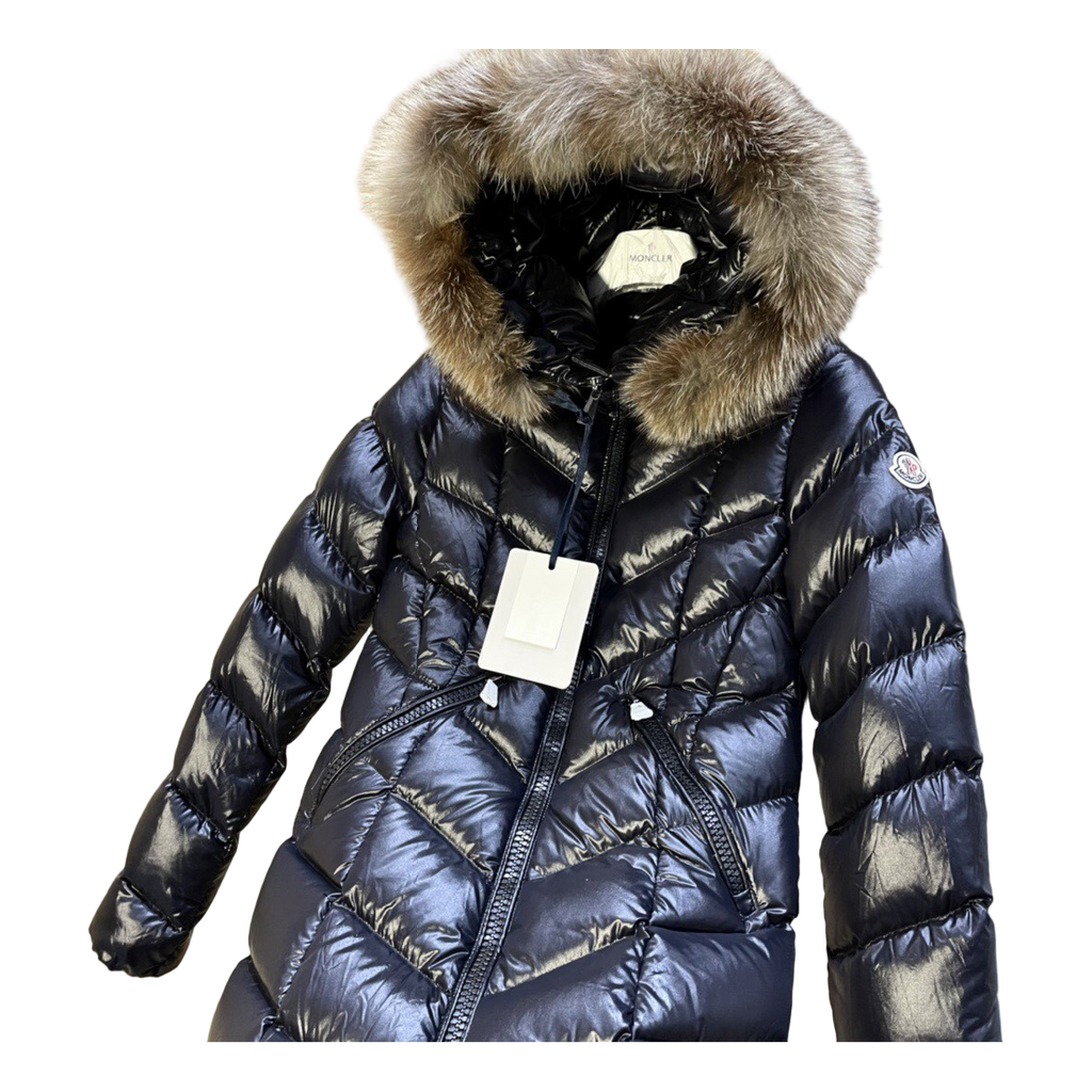 Moncler Fulmarus Chevron-Quilted Hooded Puffer – Black | Geometric Quilt