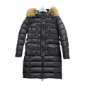 Moncler Four-Pocket Fur-Trim Hooded Long Puffer – Black | Utility Luxury | Premium Down