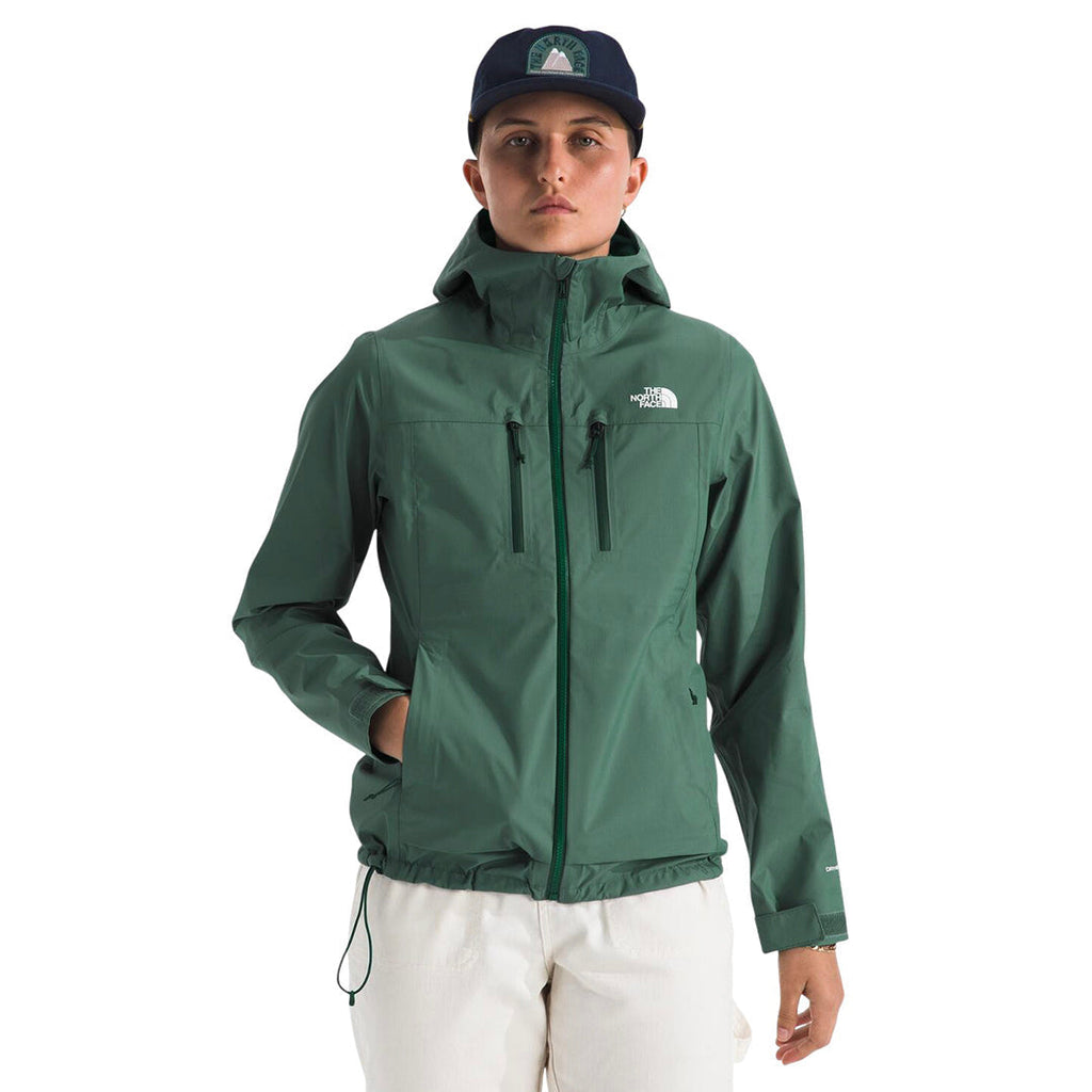 Chaqueta impermeable Terrain para mujer color verde