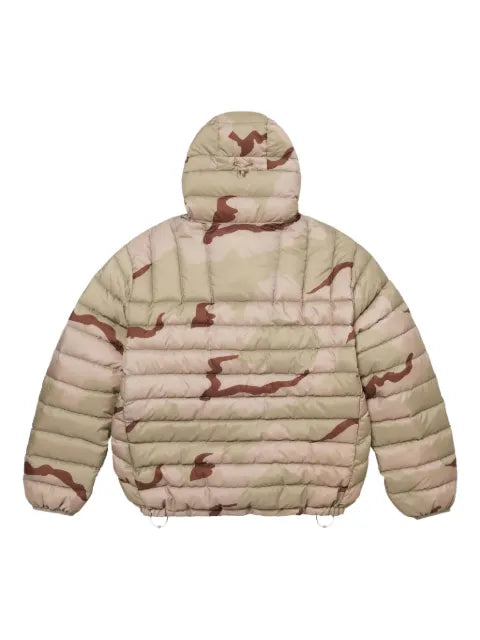 Supreme camouflage-pattern half-zip jacket