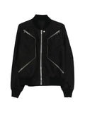 Rick Owens Temple Heizer flight jacket in cordura cotton