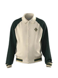 Lacoste retro badge bomber jacket