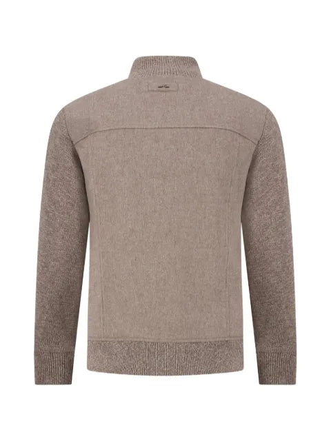 Paul & Shark Aliseo zip-up panelled sweater