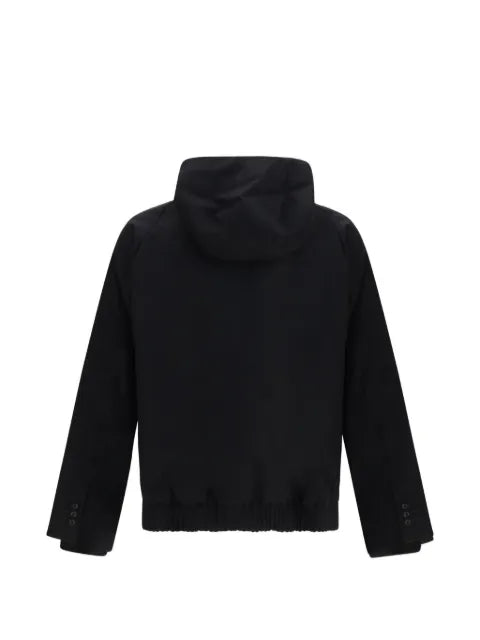 sacai long-sleeve zip-up hoodie