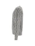Ballantyne diamond-stitch sweater