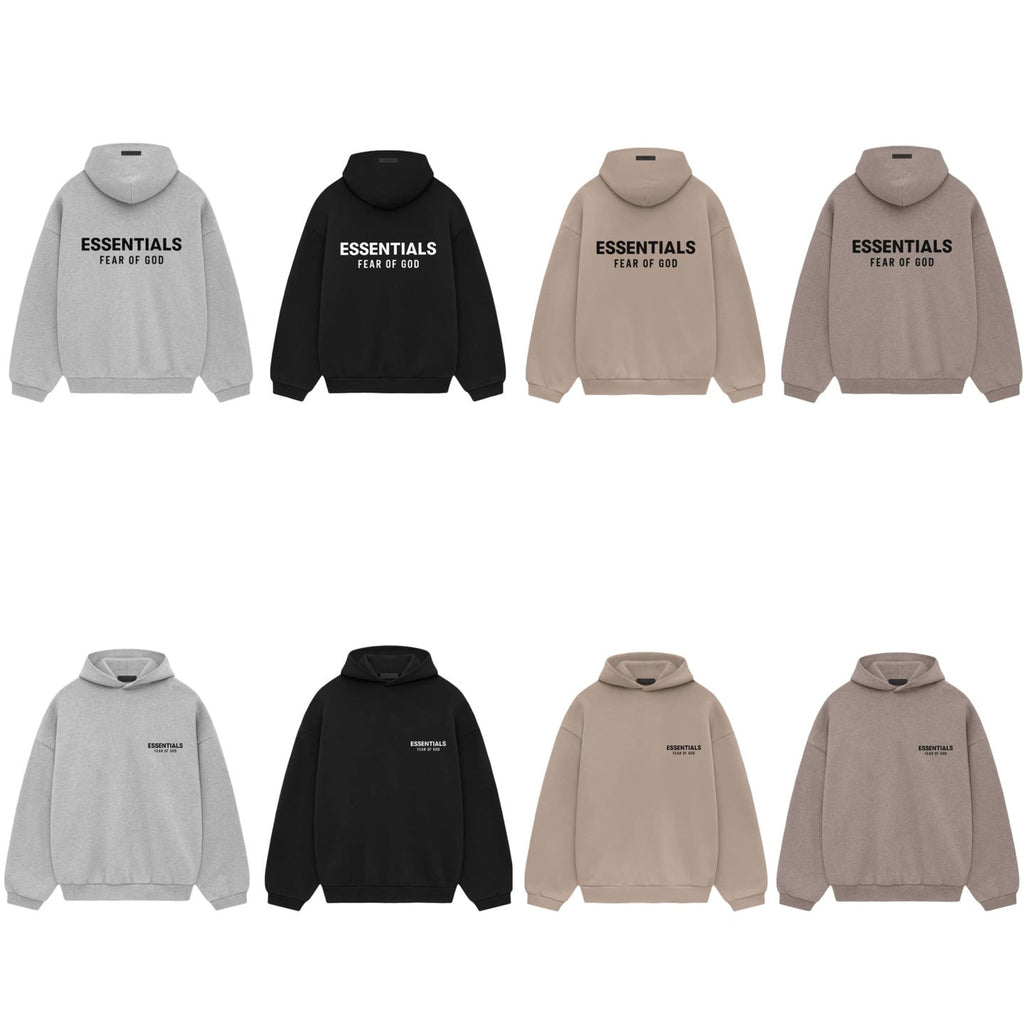 Fear of God Essentials Silicone Letter Graphic Pullover Hoodie