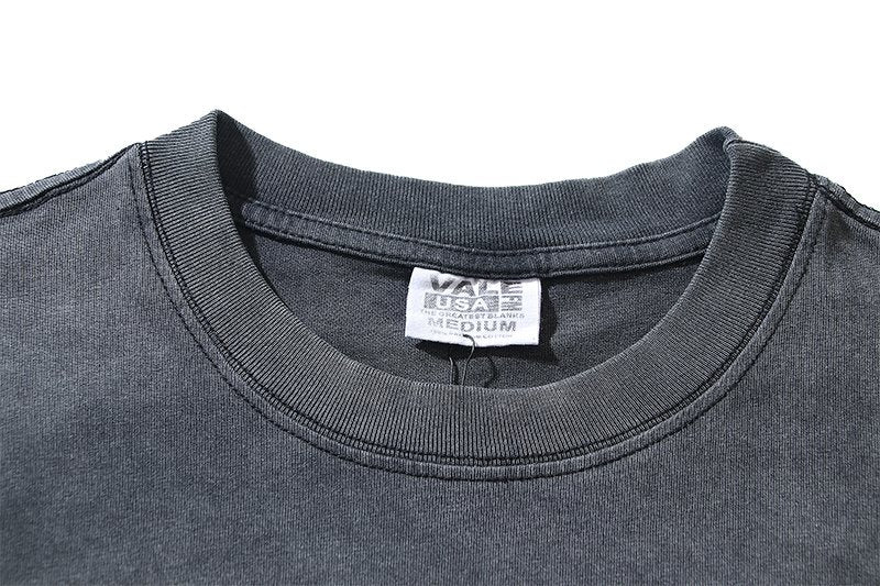 VALE USA Let Me Rest Washed Graphic T-Shirt