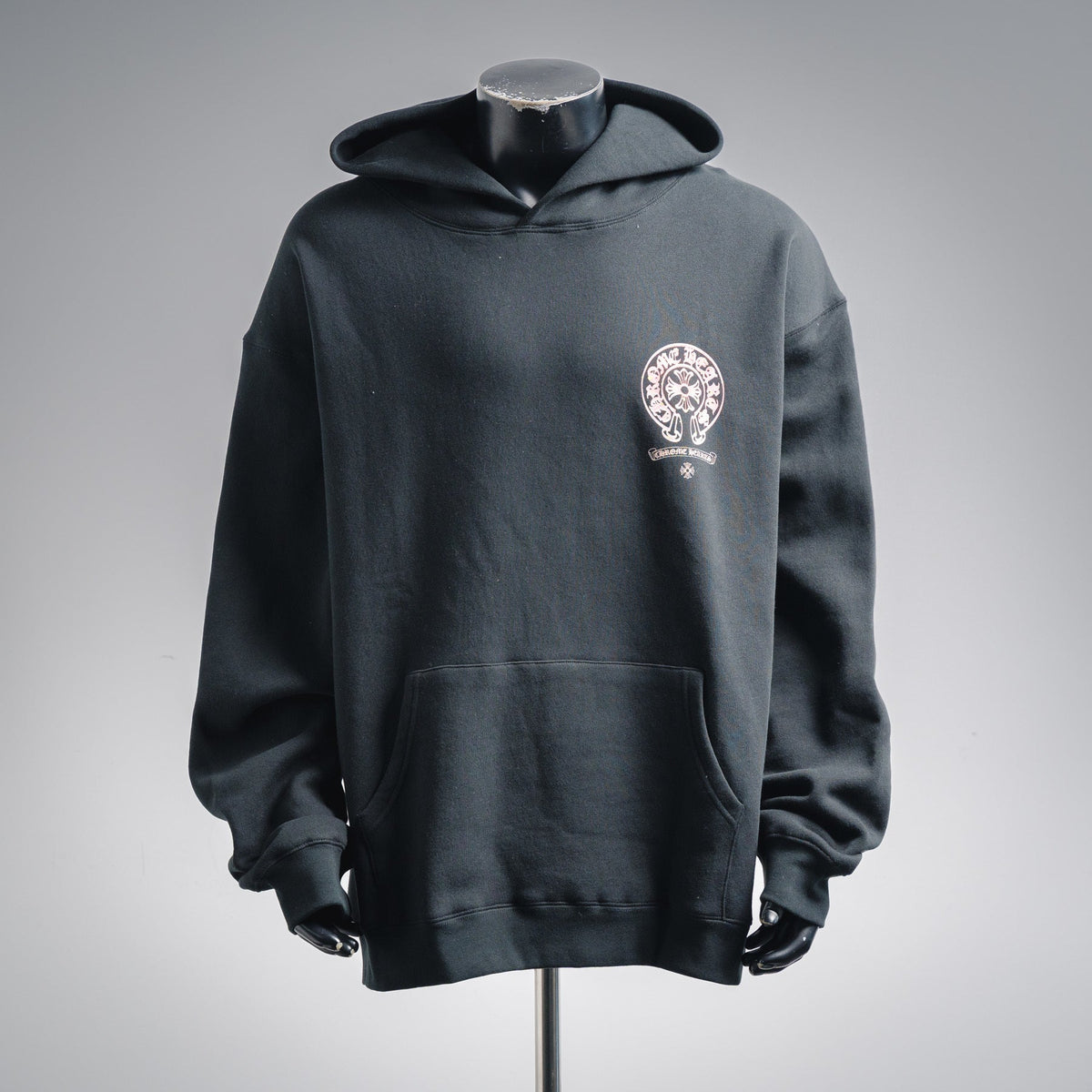 Chrome Hearts 25FW Horseshoe Hoodie Pink Black