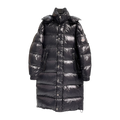 Moncler Hanoverian Glossy Hooded Long Puffer Coat – Premium Down | High-Shine