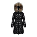 Moncler Fulmarus Chevron-Quilted Fur-Trim Long Coat – Premium Down | Chevron & Fur