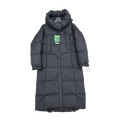 New Balance Long Puffer Coat – Hooded | Black