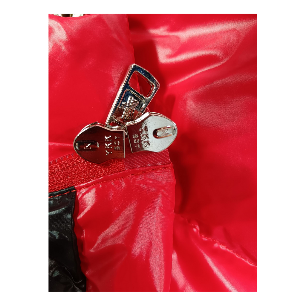 Moncler Hanoverian Glossy Hooded Long Puffer Coat – Red | Premium Down