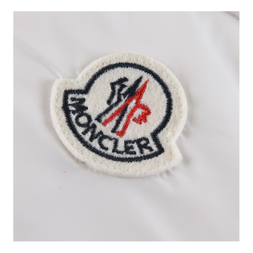 Moncler Tricolour Sleeve-Stripe Glossy Hooded Puffer – Premium Down