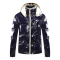 Moncler Contrast-Trim Glossy Hooded Puffer – Premium Down | Contrast Trim & Glossy Shell