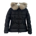 Moncler Cinched-Waist Fur-Trim Hooded Puffer – Black | Cinched Waist & Fur-Trim Hood