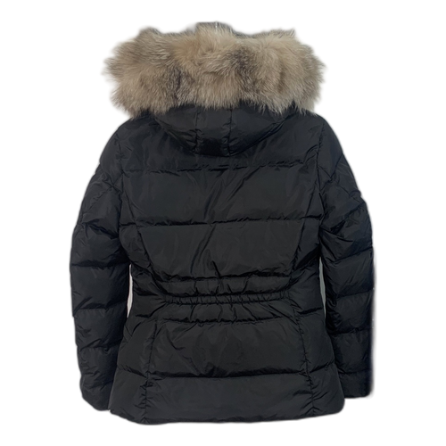 Moncler Cinched-Waist Fur-Trim Hooded Puffer – Black | Cinched Waist & Fur-Trim Hood