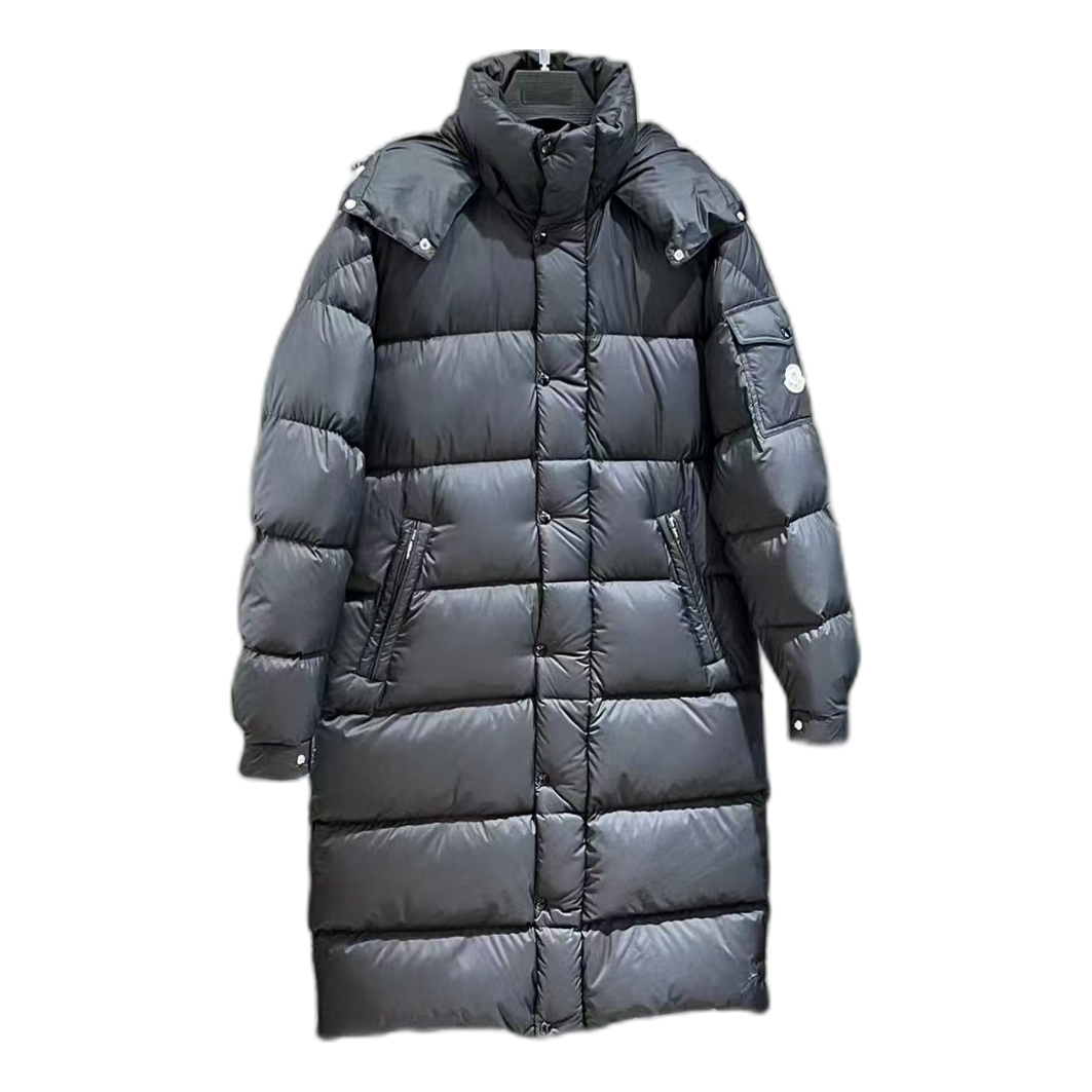 Moncler Hanoverian Hooded Long Puffer Coat – Black | Full Coverage
