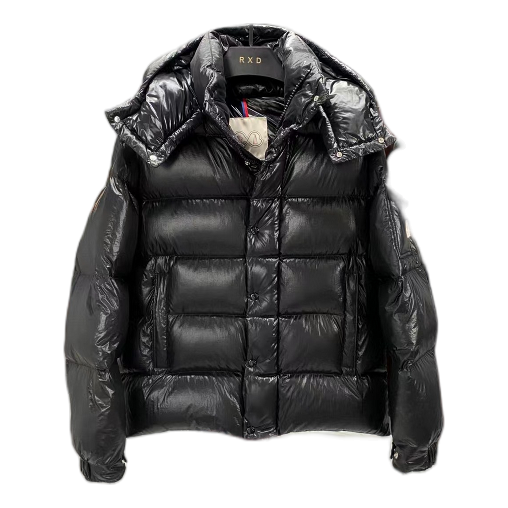 Moncler Maya 70th Anniversary Glossy Hooded Puffer – High-Shine Finish | Premium Down