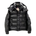 Moncler Maya 70th Anniversary Glossy Hooded Puffer – High-Shine Finish | Premium Down