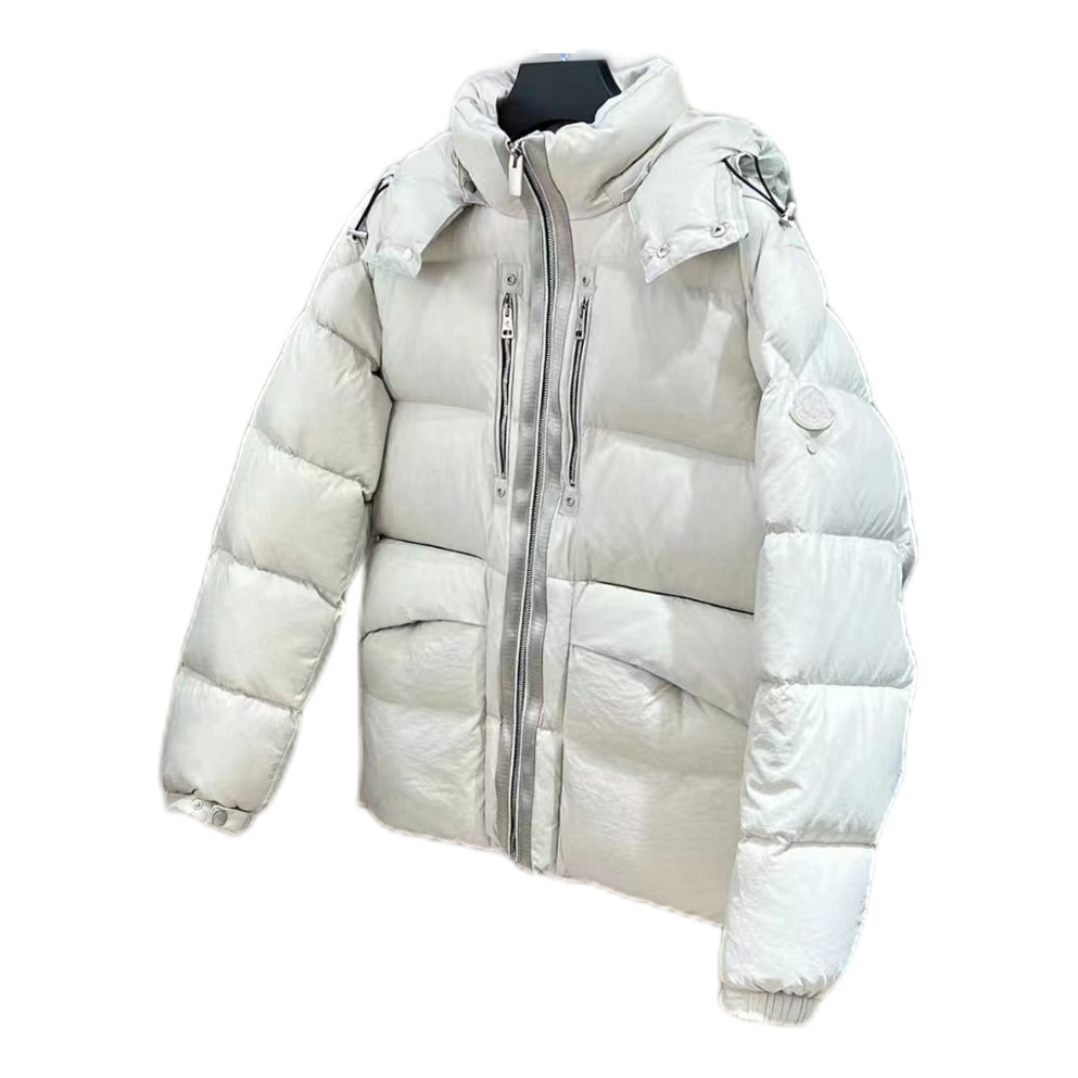 Moncler Double-Zip Hooded Puffer – Off White | Double Zip | Premium Down