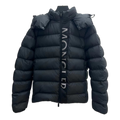 Moncler Vertical-Logo Snap-Front Puffer – Black | Premium Down