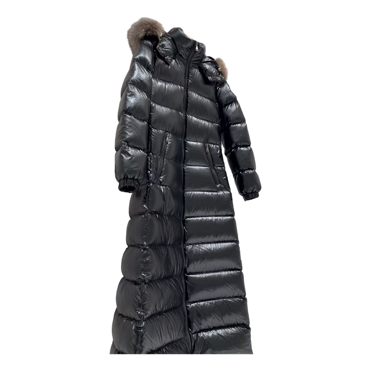 Moncler Hudson Fur-Trim Long Puffer Coat – Premium Down | Statement Coat