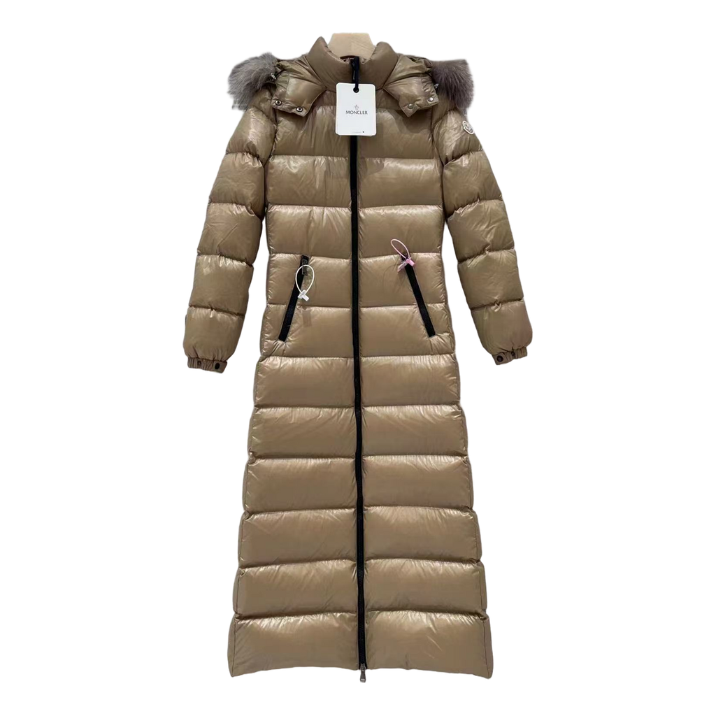 Moncler Hudson Fur-Trim Long Puffer Coat – Premium Down | Opulent Fur Trim