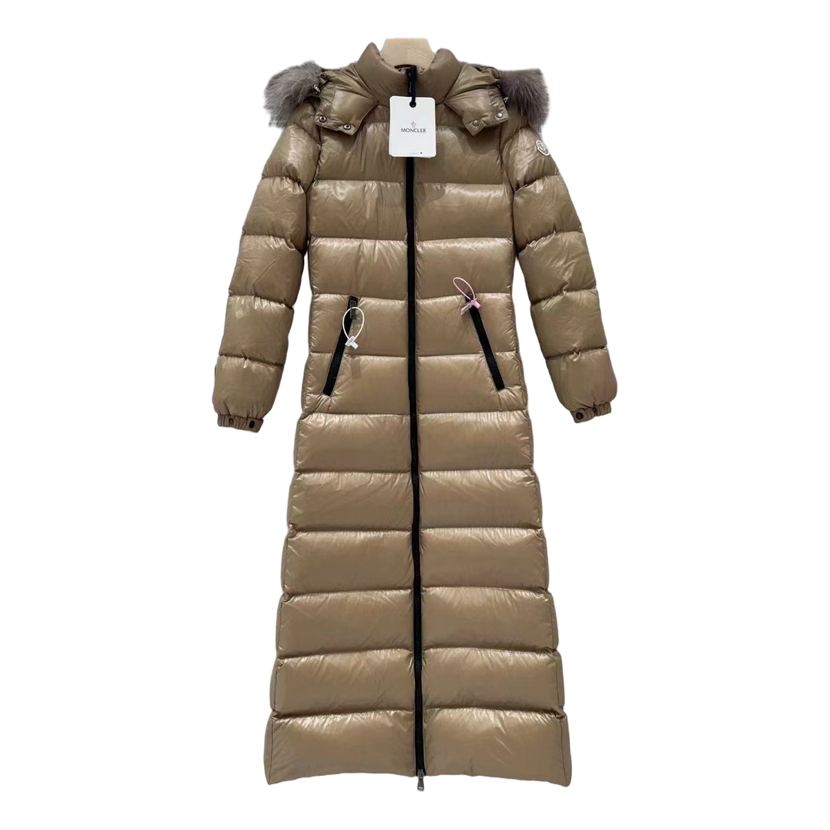 Moncler Hudson Fur-Trim Long Puffer Coat – Premium Down | Opulent Fur Trim