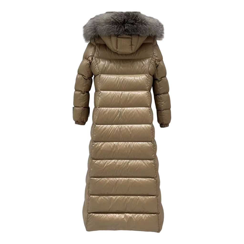 Moncler Hudson Fur-Trim Long Puffer Coat – Premium Down | Opulent Fur Trim