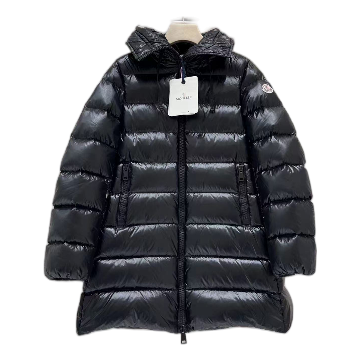 Moncler Suyen Hooded Puffer Coat – Black | Full-Length | Premium Down
