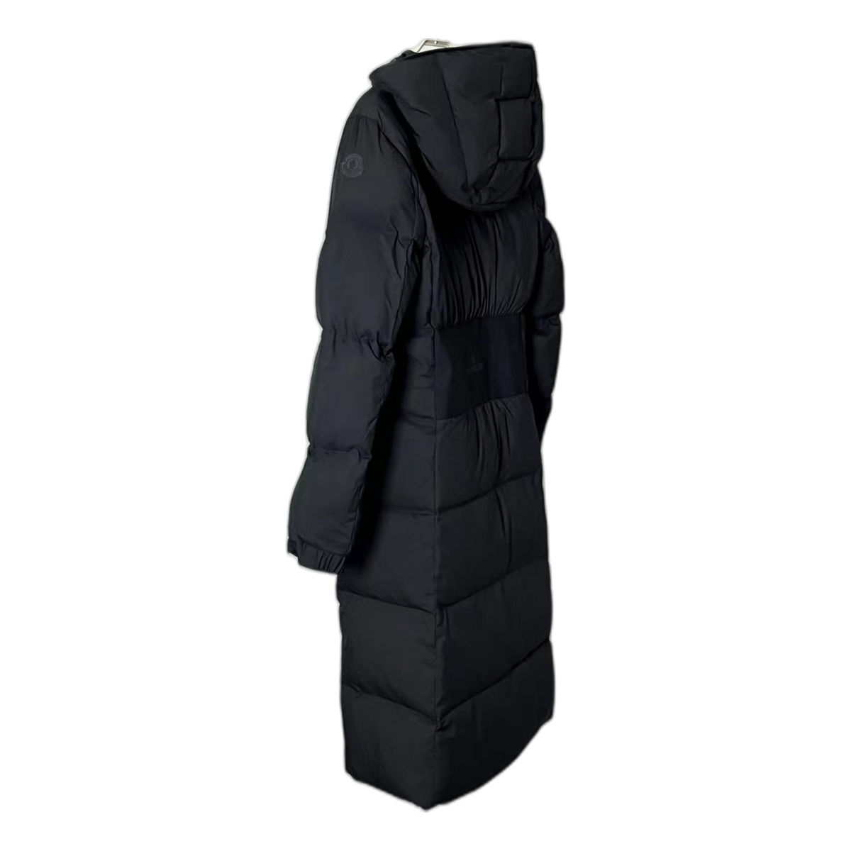 Moncler Matte Zip-Front Hooded Long Puffer Coat – Black | Premium Down