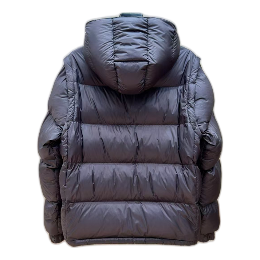 Moncler Oversized Chest-Badge Hooded Puffer – Premium Down | Bold Silhouette