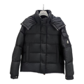 Moncler Maya Matte Hooded Puffer – Black | Matte Finish