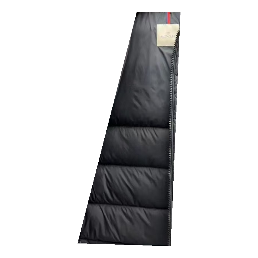 Moncler Fur-Trim Hooded Puffer – Black | Full Length | Premium Down