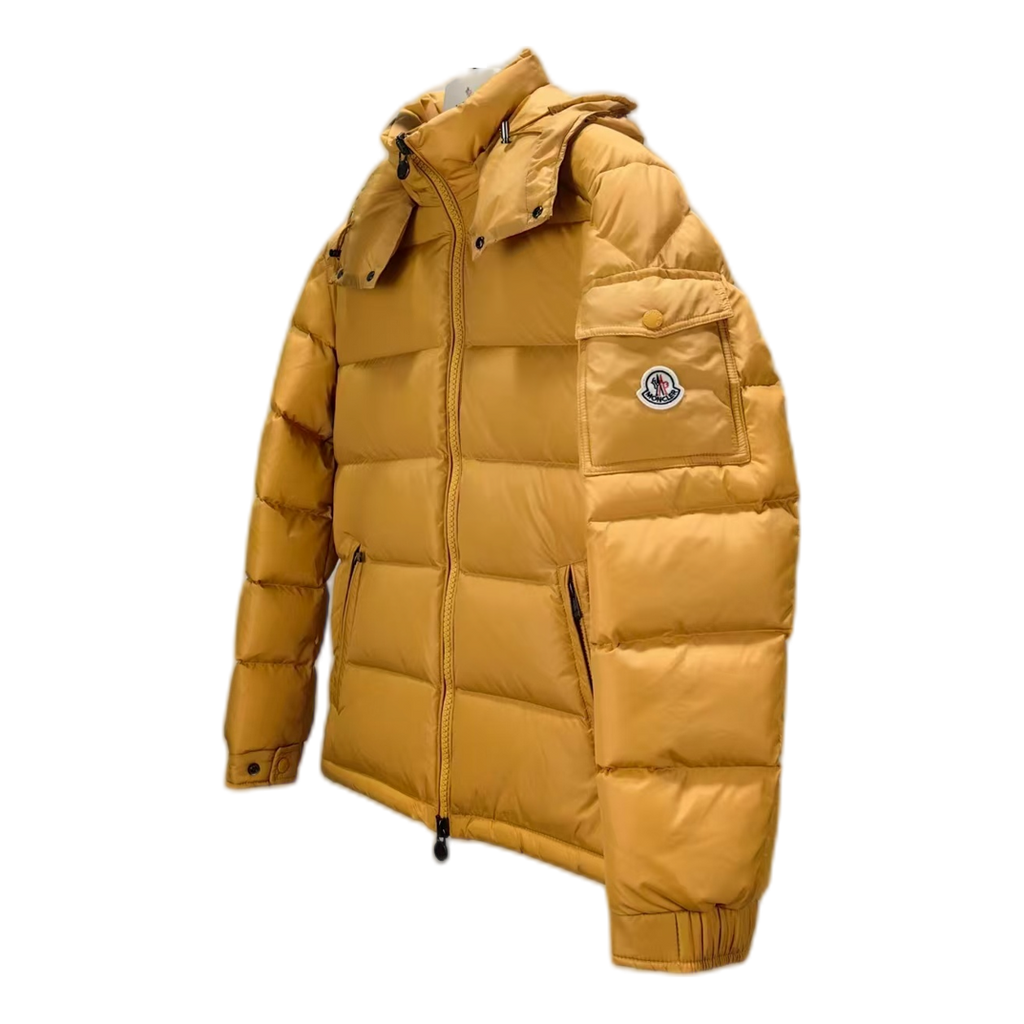 Moncler Maya Hooded Puffer – Yellow | Premium Down