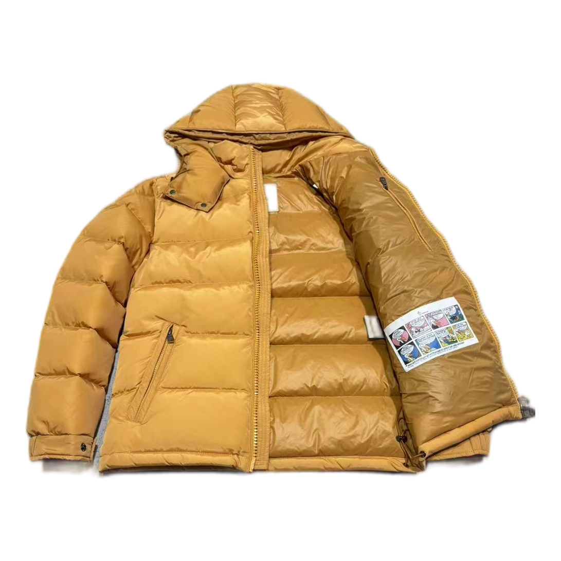 Moncler Maya Hooded Puffer – Yellow | Premium Down