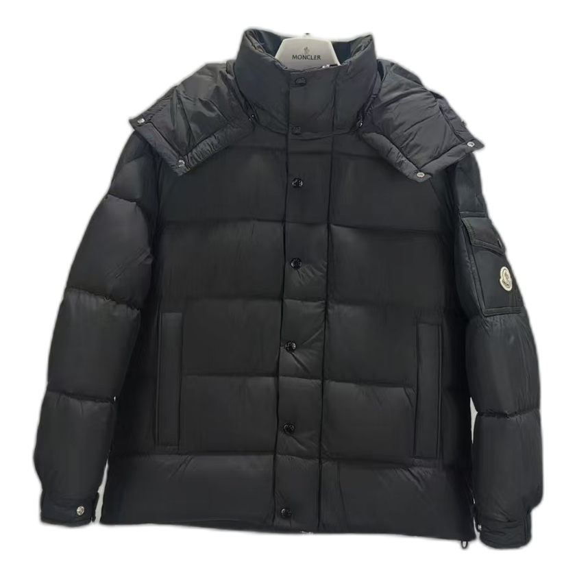 Moncler Matte Snap-Front Hooded Puffer – Premium Down | Matte Finish