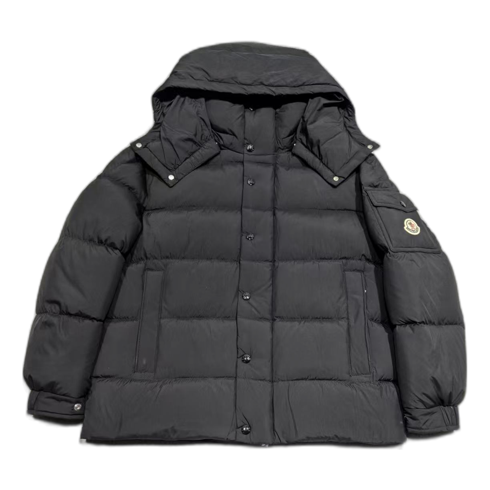 Moncler Matte Snap-Front Hooded Puffer – Premium Down | Matte Finish