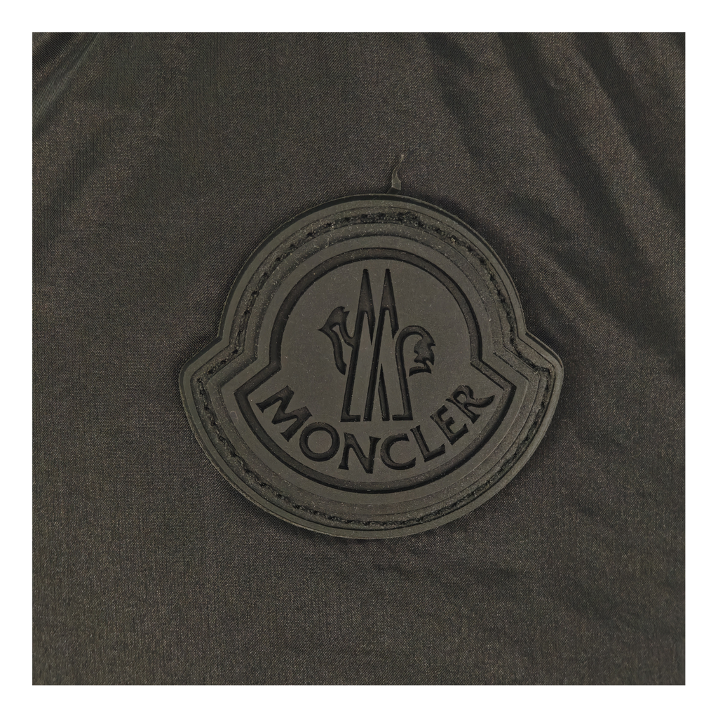 Moncler Tonal-Logo High-Collar Puffer – Black | Premium Down