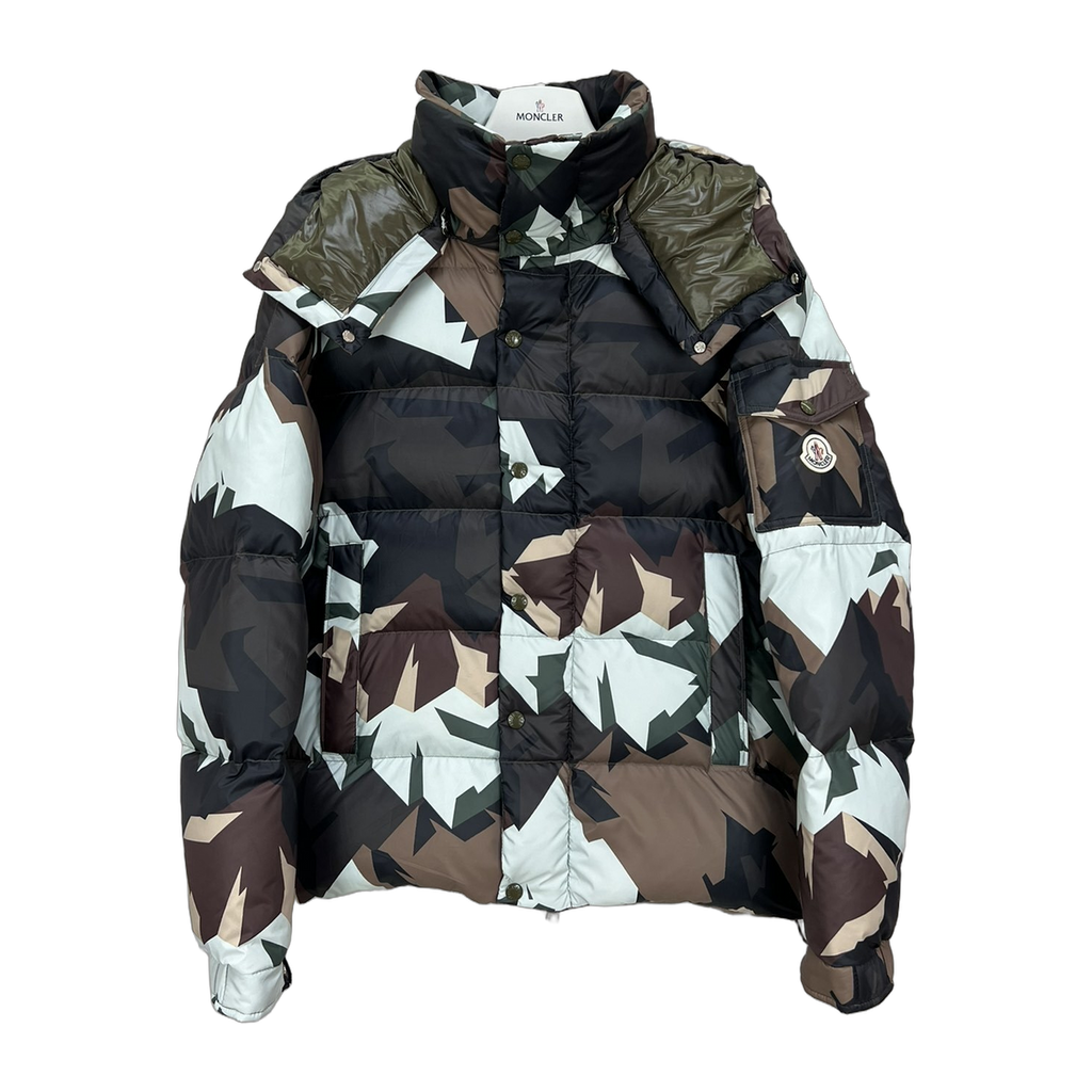 Moncler Mosa Camouflage Hooded Puffer – Premium Down | Graphic Print