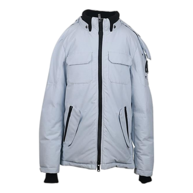 Moose Knuckles Contrast-Pocket Hooded Parka – Canadian Down | Colour Block