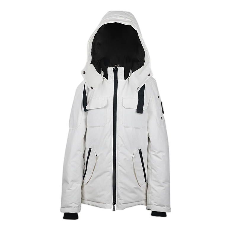 Moose Knuckles Contrast-Pocket Hooded Parka – Extreme Cold | Canadian Down